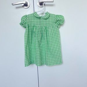 Vintage gingham girls dress